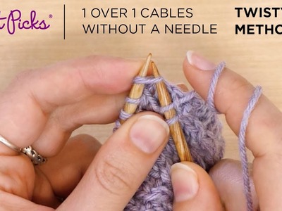 1x1 Cables Without a Cable Needle - Twisty Method