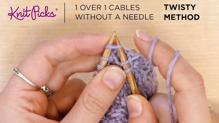 1x1 Cables Without a Cable Needle - Twisty Method