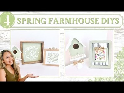 4 Rustic Spring Farmhouse DIYs | DIY Green Spring Home Decor | Hello Spring