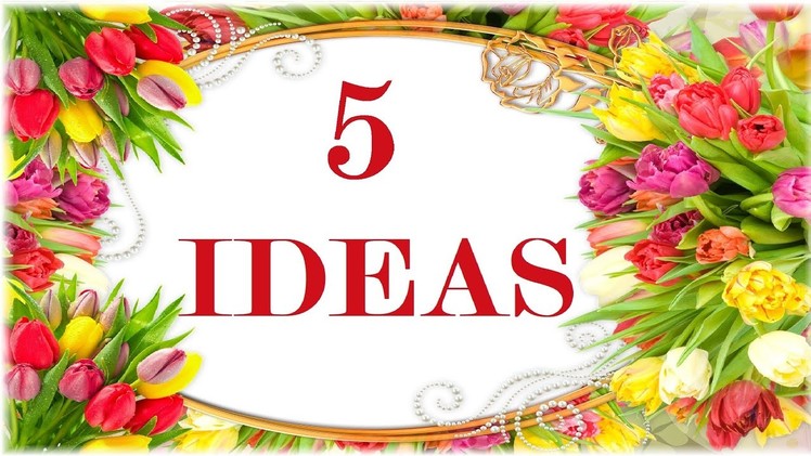 ????5 IDEAS!???????????? Simple flowers from foamiran  DIY SPRING flowers from glitter foamiran