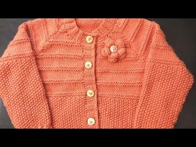 Amazing and beautiful hand knitting baby sweater design