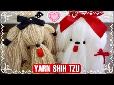 ✅ AMAZING! DIY Super Fluffy Dog Making Idea with Wool ~ How to Make Dog Pom Pom ~ Yarn Shih Tzu ????????