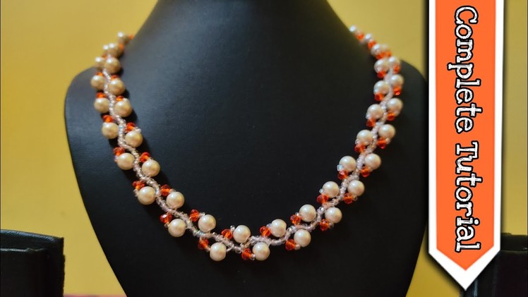 Beads necklace tutorial
