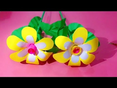 Beautiful Paper Flower Making. Diy. Home Decor ideas. Diy Paper Crafts