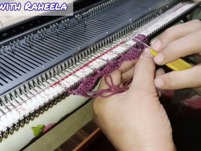 Beautiful single border design | Knitting lesson thirteen (13) | Knit with us