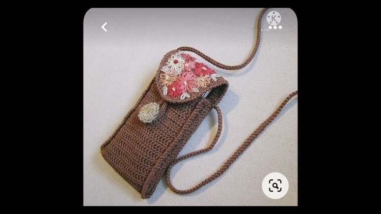 #crochet hand purse #crochet mobile bag design