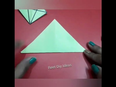 Cute Origami paper crafts | Origami paper diamond | How to make paper diamond | diy paper crafts