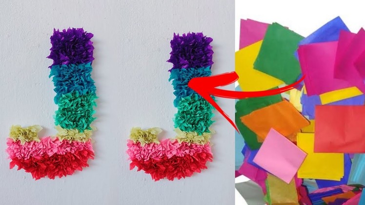 Diy 3D floral latter. Diy 3D latter for birthday decoration  #birthdaydecoration #diycraft #diy