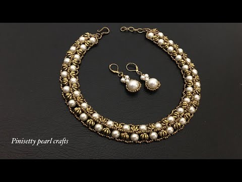DIY.How To Make Designer Necklace At Home | Party Wear |Beaded Necklace |Gold Pumpkin Beads Jewelry