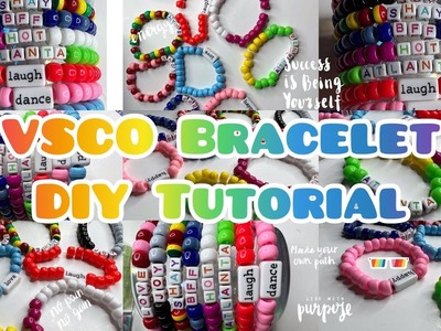 DIY. VSCO. BRACELETS.How to create beaded bracelet |Tutorial