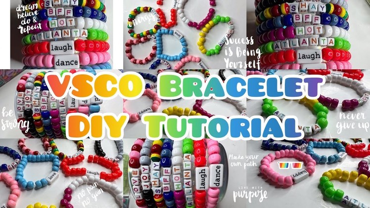 DIY. VSCO. BRACELETS.How to create beaded bracelet |Tutorial