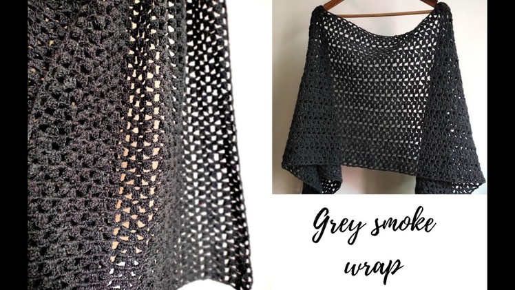 Easy crochet wrap | learn to crochet an easy shawl | beginner friendly