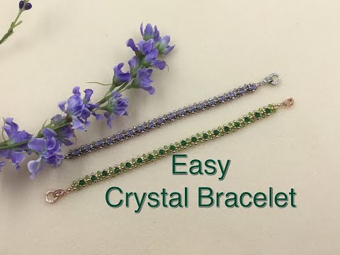 Easy Crystal  Bracelet Tutorial