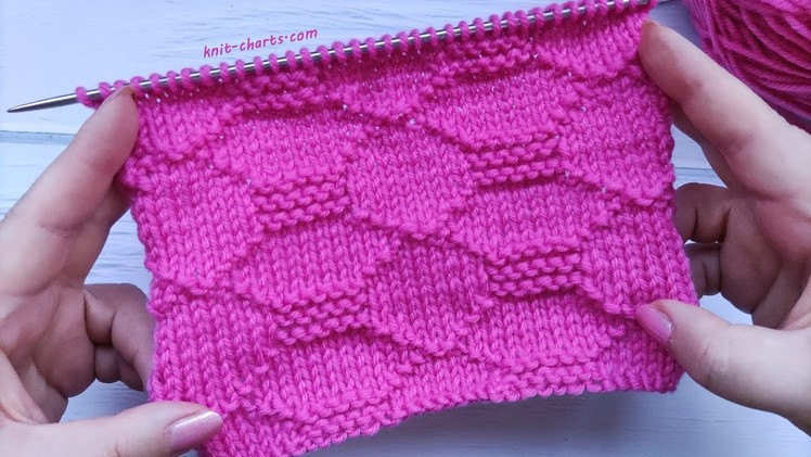 Easy Knitting Stitch | Einfaches Strickmuster | Punto simplice ai ferri | Punto simple a dos agujas