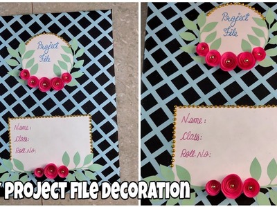 Easy project file decoration idea. practical file, notebook, scrapbook, cover decoration idea.