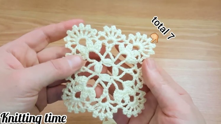 FANTASTIC Adorable Floral Crochet Pattern.handmade and easy.knitting tutorial tığ işi motif modeli