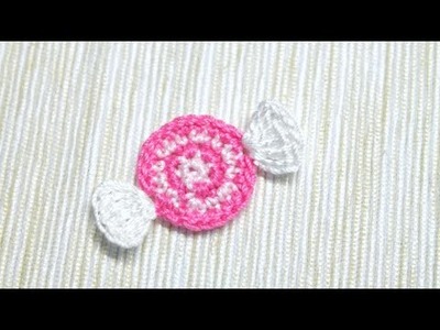 How to crochet a candy applique.