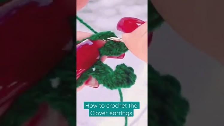 How to crochet clover earings #shorts full video on Zhielle’s Creation