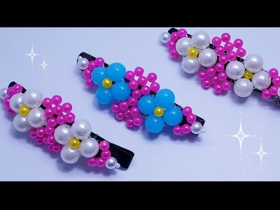 How to make Beaded hair clip