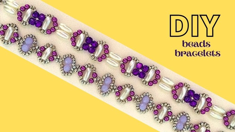 How to make beads bracelets. DIY beaded bracelets. Beading tutorial