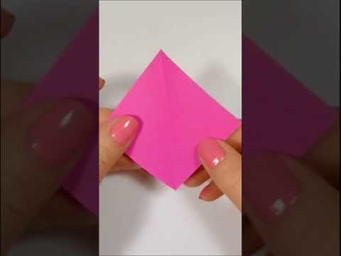 How to make origami twisted rose | paper rose | paper crafts #shorts