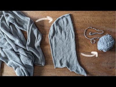 HOW TO RECLAIM YARN | turning thrifted knitwear into useable yarn