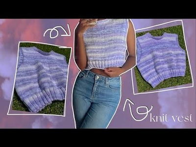 I knit a vest for the first time! Here’s a tutorial
