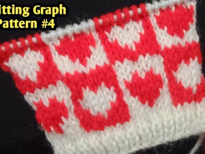 Knitting Graph Pattern #4 | Knit Heart Graph | Beautiful Easy  Pattern