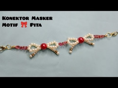 Membuat Konektor Masker Mutiara || Fashion Jewelry Making || Beading Tutorial