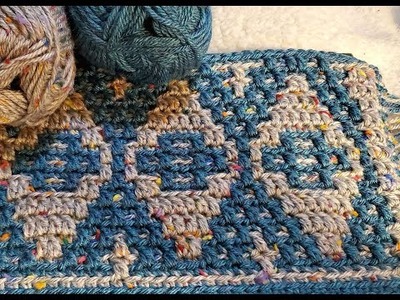 Mosaic Crochet Tutorial, Stained Glass, Part 1