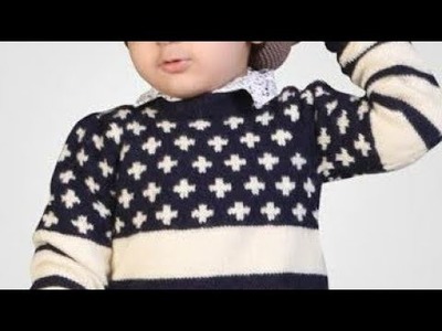New and gorgeous hand knitting baby sweater design