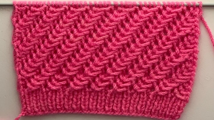 New Knitting Stitch Pattern For Sweater And Shawls
