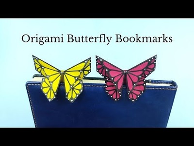 Origami Butterfly Bookmark Tutorial - DIY Easy Paper Crafts