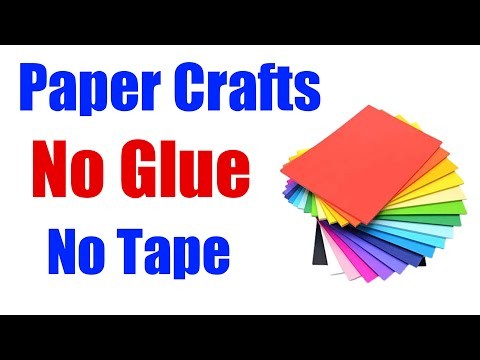 Paper crafts easy no glue no tape no scissors || easy crafts