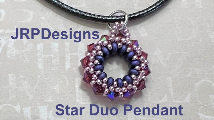 Star Duo Pendant, DIY Beading Tutorial