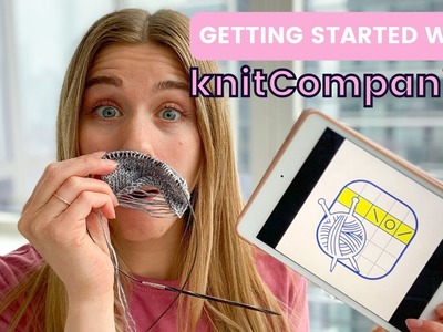 Starting a New Project with knitCompanion | Sweater Knitting Vlog | Knitty Natty