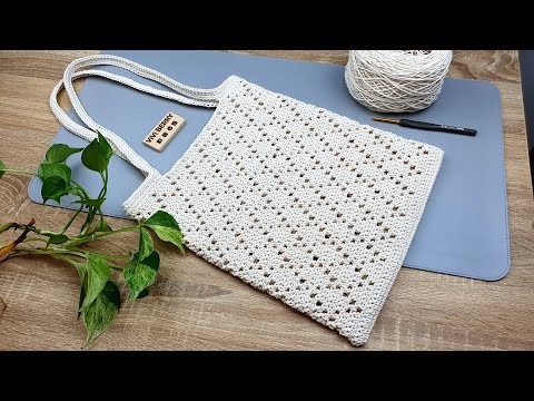 Super Easy DIY Crochet Bag | Crochet Shoulder Bag | Net Bag Crochet Tutorial | ViVi Berry Crochet