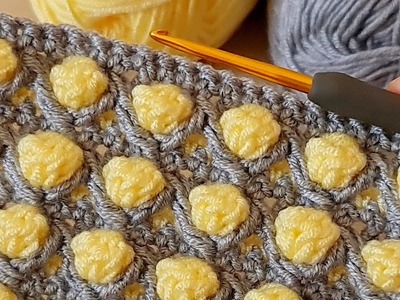 Super Easy Knitting candy Crochet beybi blanket şeker örgü modeli