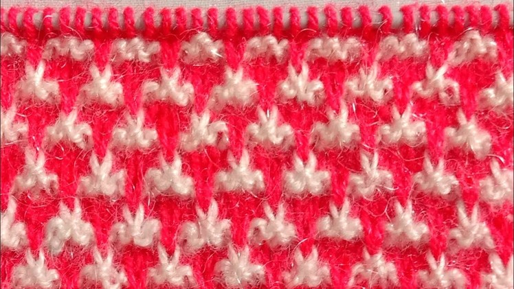 Sweater design | Two colour | Sweater ki bunai | knitting with kiran #23