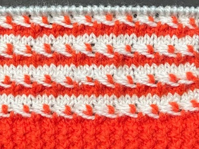 Two Colour Baby Sweater Design # 221
