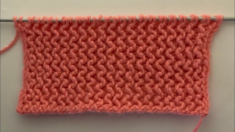 Vertical Waves Knitting Design For Sweater.Cap.Shawl.Border.Socks