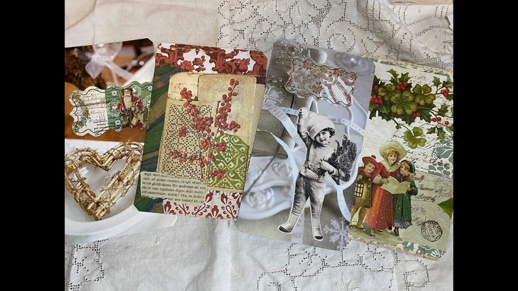 Craft with me | fast and easy Christmas journal cards
