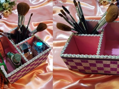 Diy Beautiful Brush Holder.How to Make Makeup Brush Holder.Diy Pen Holder from Waste Materials