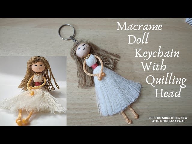 DIY Macrame Angel Tutorial Step by Step | DIY Macrame Doll keychain | Macrame ChristmasTree Ornament