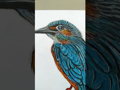 Drawing of Colourfull Bird so cute  #drawing #art