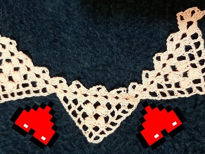Easy crochet edge lace pattern #Shorts