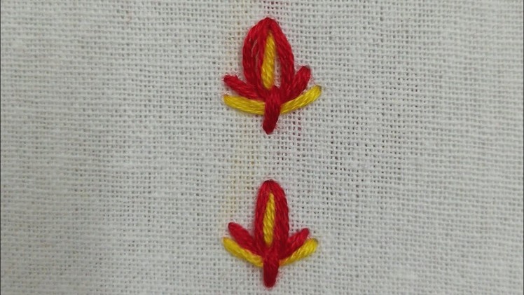 Easy Tulip Stitches Tutorial For Beginners#shorts#handembroidery tricks#beginner friendly stitches