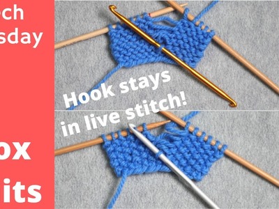 Fixing Mistakes: Laddering Up Garter or Seed Stitch. Technique Tuesday