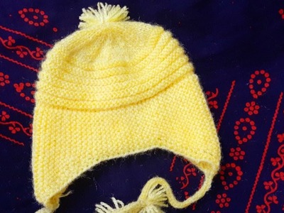 Hand knitted cap(topi)for new born baby
