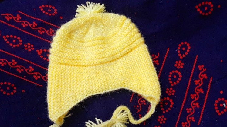 Hand knitted cap(topi)for new born baby